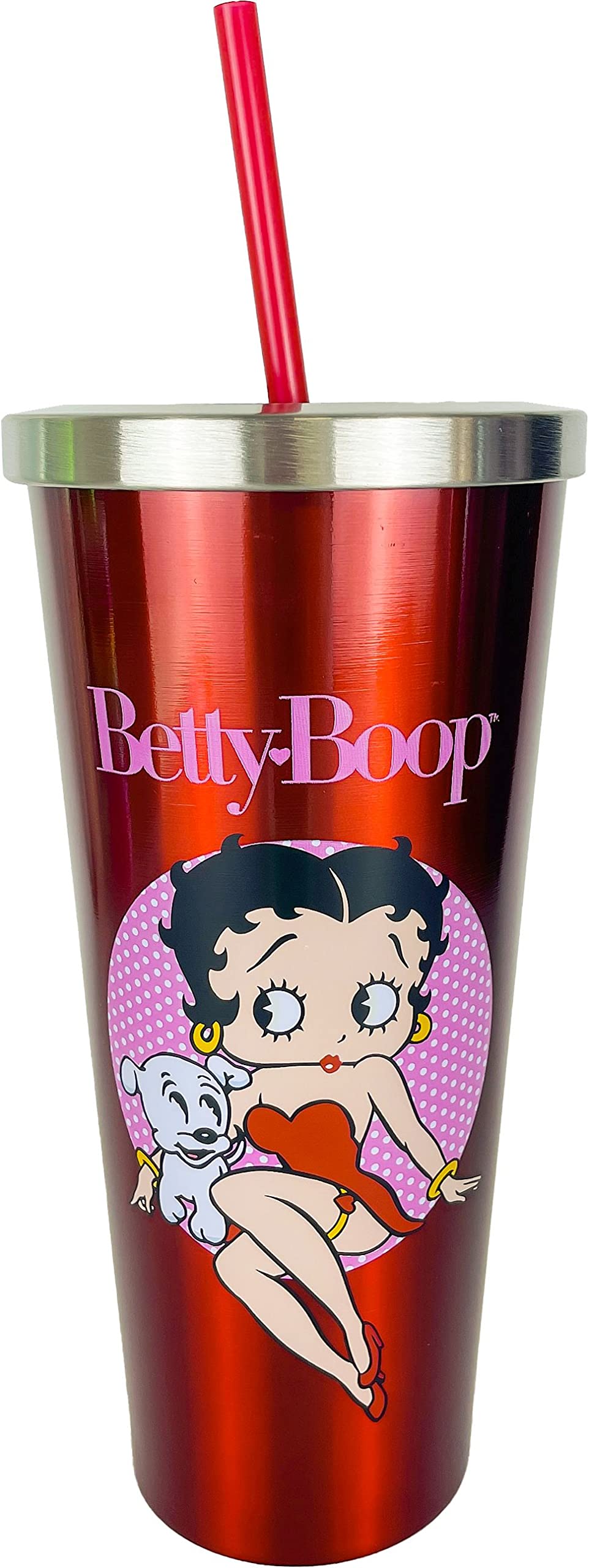 Amazon.com | Spoontiques Betty Boop Stainless Steel Tumbler, 24oz